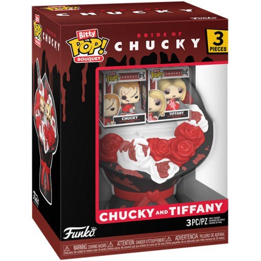 Chucky & Tiffany Bouquet (Valentine's Day) dans sa boîte