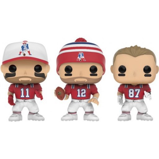 Funko POP Patriots Brady, Gronk, Edelman (Retro) (NFL)