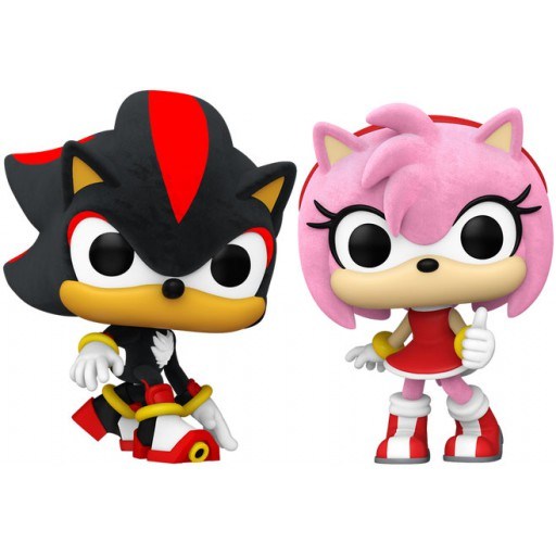 Funko POP Shadow & Ami (Flocked) (Sonic The Hedgehog)