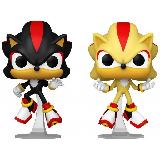 Figurine Funko POP Shadow & Super Shadow (Glow in the Dark) (Sonic The Hedgehog)