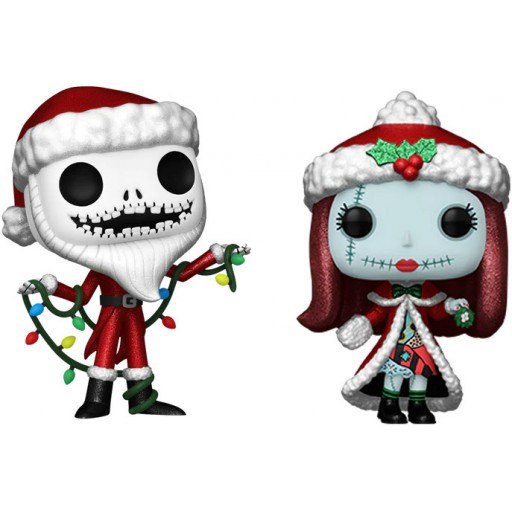 Funko POP Santa Jack & Christmas Sally (Diamond Glitter) (The Nightmare Before Christmas)