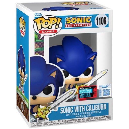 Sonic with Caliburn dans sa boîte