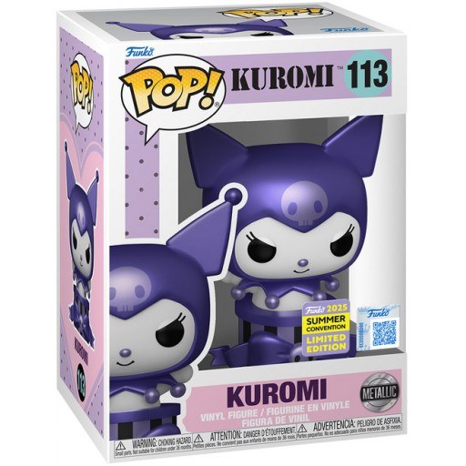Kuromi (Metallic) dans sa boîte