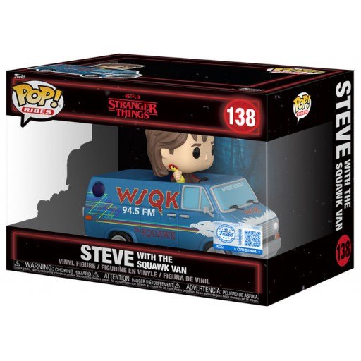 Steve with the Squawk Van dans sa boîte