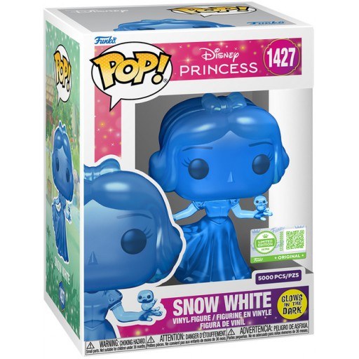 Snow White (Translucent Blue) dans sa boîte