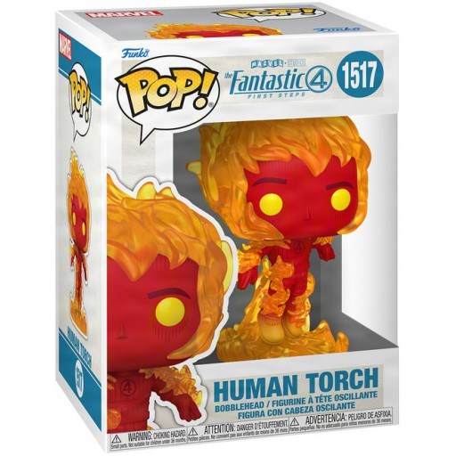 Human Torch dans sa boîte