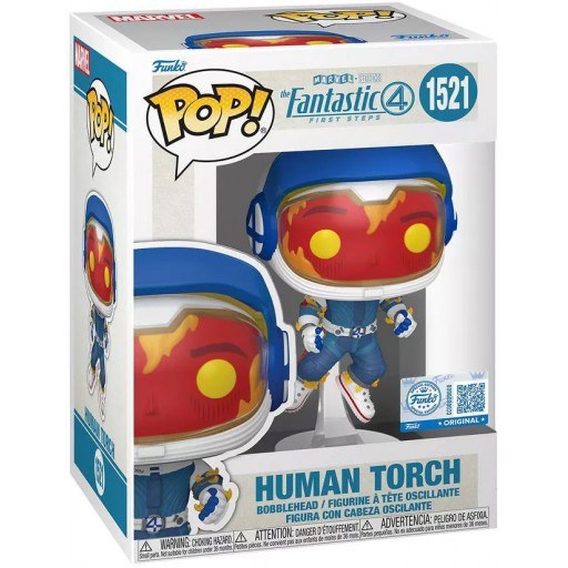 Human Torch (Astronaut Suit) dans sa boîte