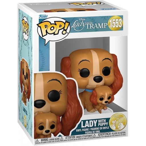 Lady with Puppy dans sa boîte