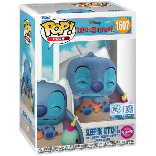 Sleepin Stitch in Box (Flocked) dans sa boîte