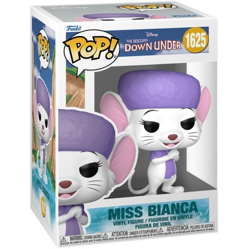 Miss Bianca dans sa boîte