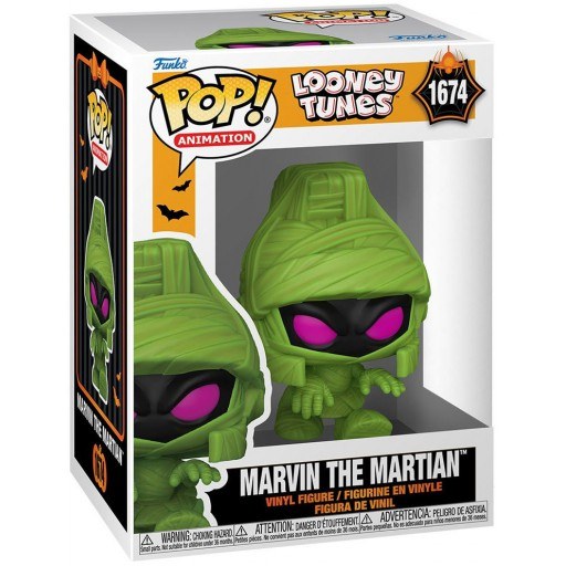 Marvin The Martian (As Mummy) dans sa boîte