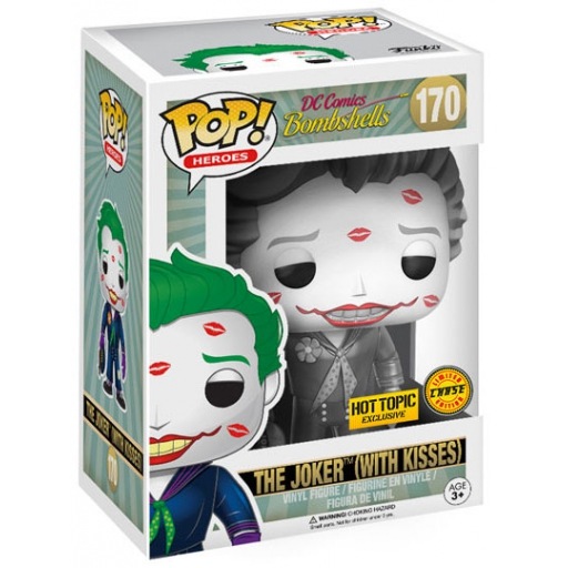 Figurine Funko POP The Joker with Kisses (Black & White) (DC Comics: Bombshells)