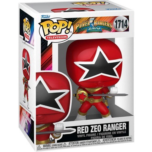 Red Zeo Ranger dans sa boîte