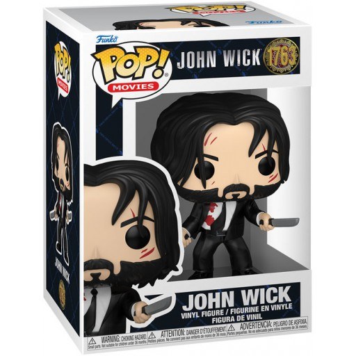 John Wick with Dual Knives (Bloody) dans sa boîte