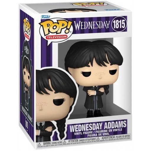 Wednesday Addams dans sa boîte