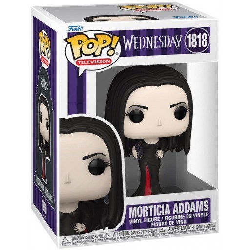 Morticia Addams dans sa boîte