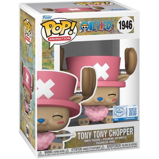 Tony Tony Chopper with Cotton Candy dans sa boîte