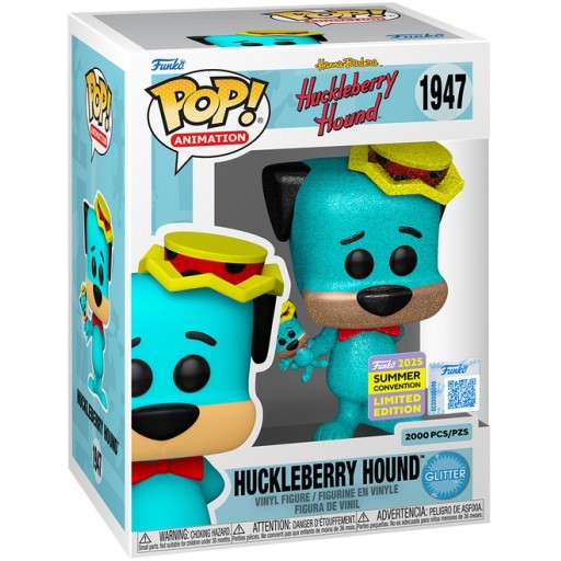 Huckleberry Hound (Diamond Glitter) dans sa boîte
