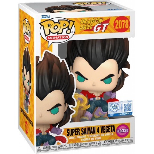 Vegeta Super Saiyan 4 (Flocked) dans sa boîte