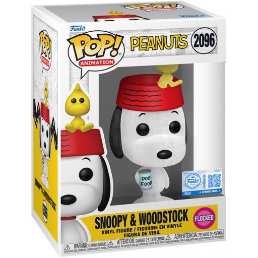 Snoopy & Woodstock (Flocked) dans sa boîte