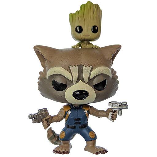 Figurine Funko POP Rocket with baby Groot (Guardians of the Galaxy vol. 2)