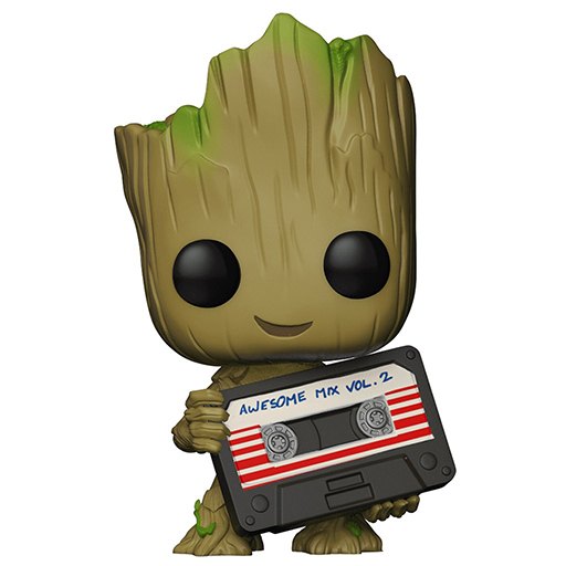 Figurine Funko POP Groot(with mix tape (Guardians of the Galaxy vol. 2)