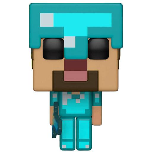 Funko POP Steve in Diamond Armor (Minecraft)