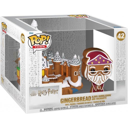 Gingerbread Albus Dumbledore and Hogwarts dans sa boîte