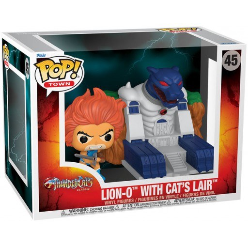 Lion-O with Cats' Lair dans sa boîte