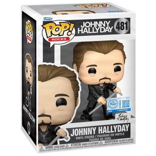 Johnny Hallyday dans sa boîte