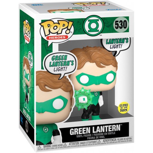 Green Lantern (Glow in the Dark) dans sa boîte