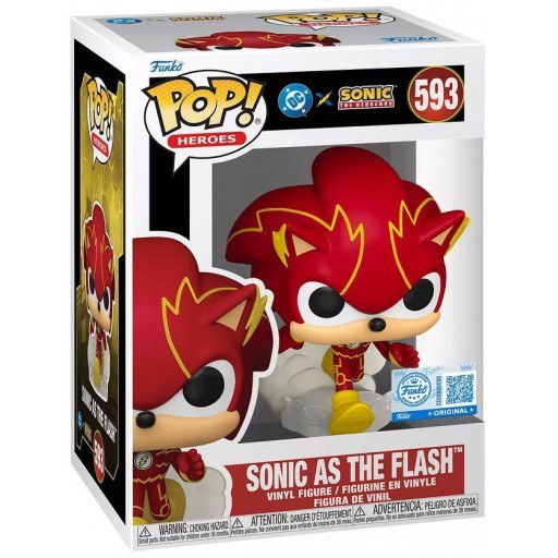 Sonic as The Flash dans sa boîte