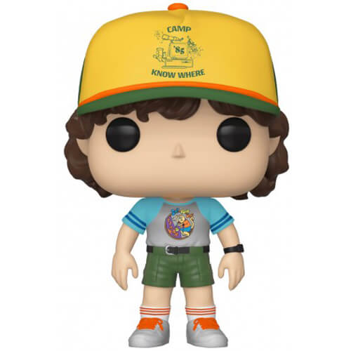 Figurine Funko POP Dustin at camp in gray tee shirt (Stranger Things)