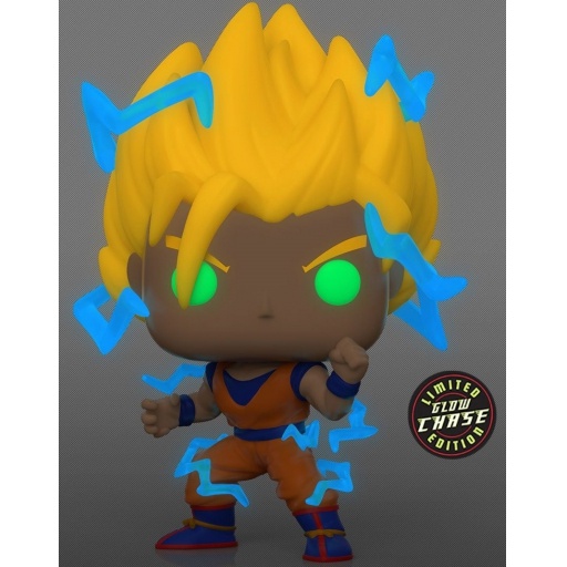 Figurine Funko POP Super Saiyan Goku with Energy (Chase & Glow in the Dark) (Dragon Ball Z (DBZ))