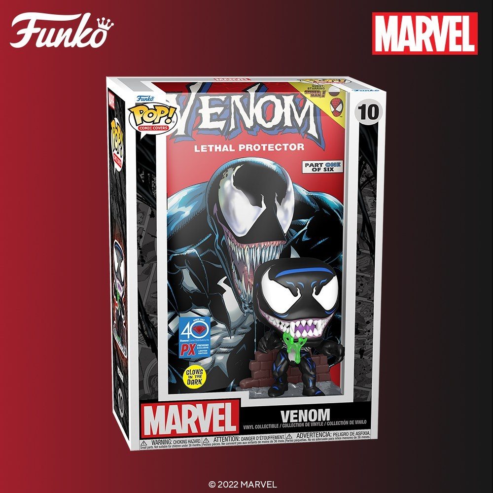 Venom arrives with his POP Comic Cover