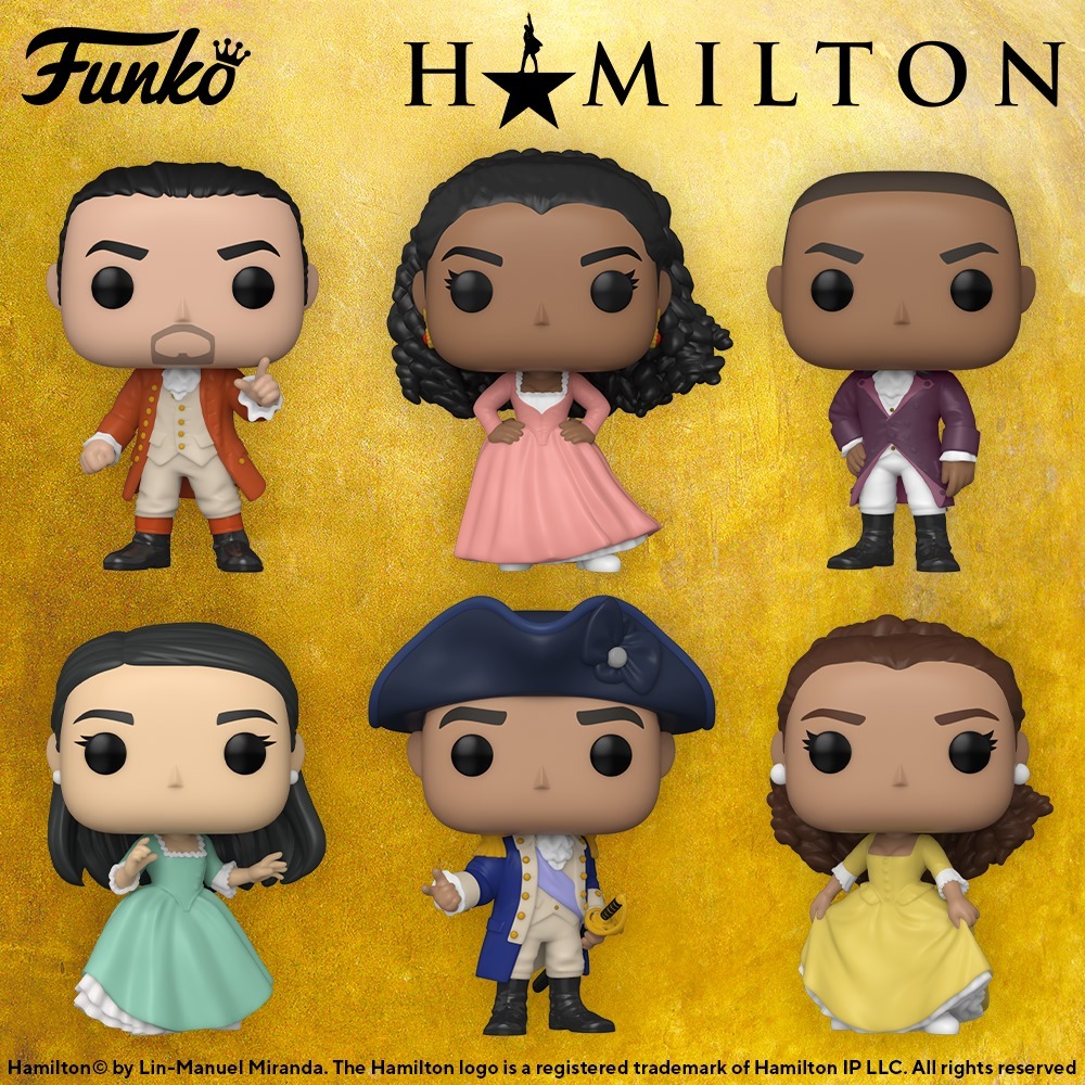 The cast of the musical Hamilton in POP