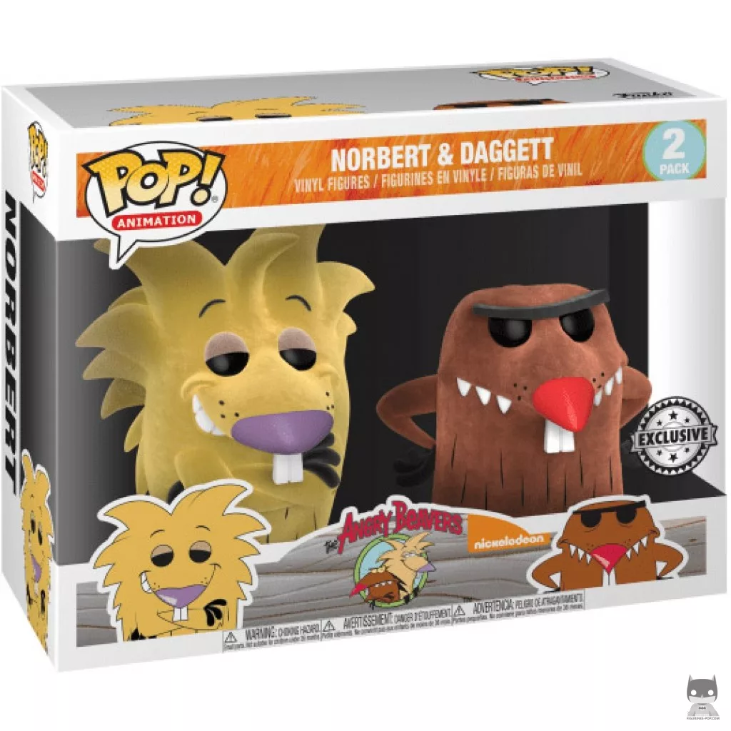 Norbert & Daggett Funko Pop! figure in its box