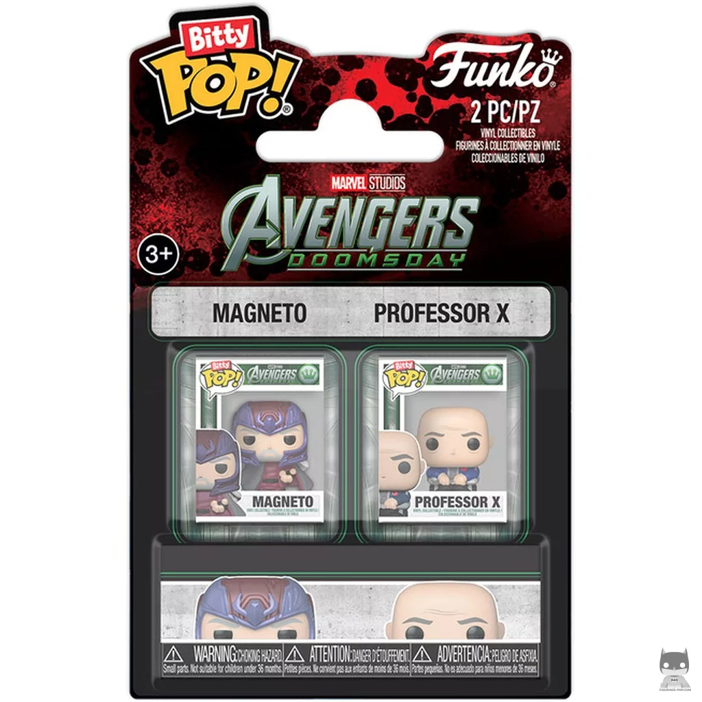 Magneto & Professor X Funko Pop! figure in its box