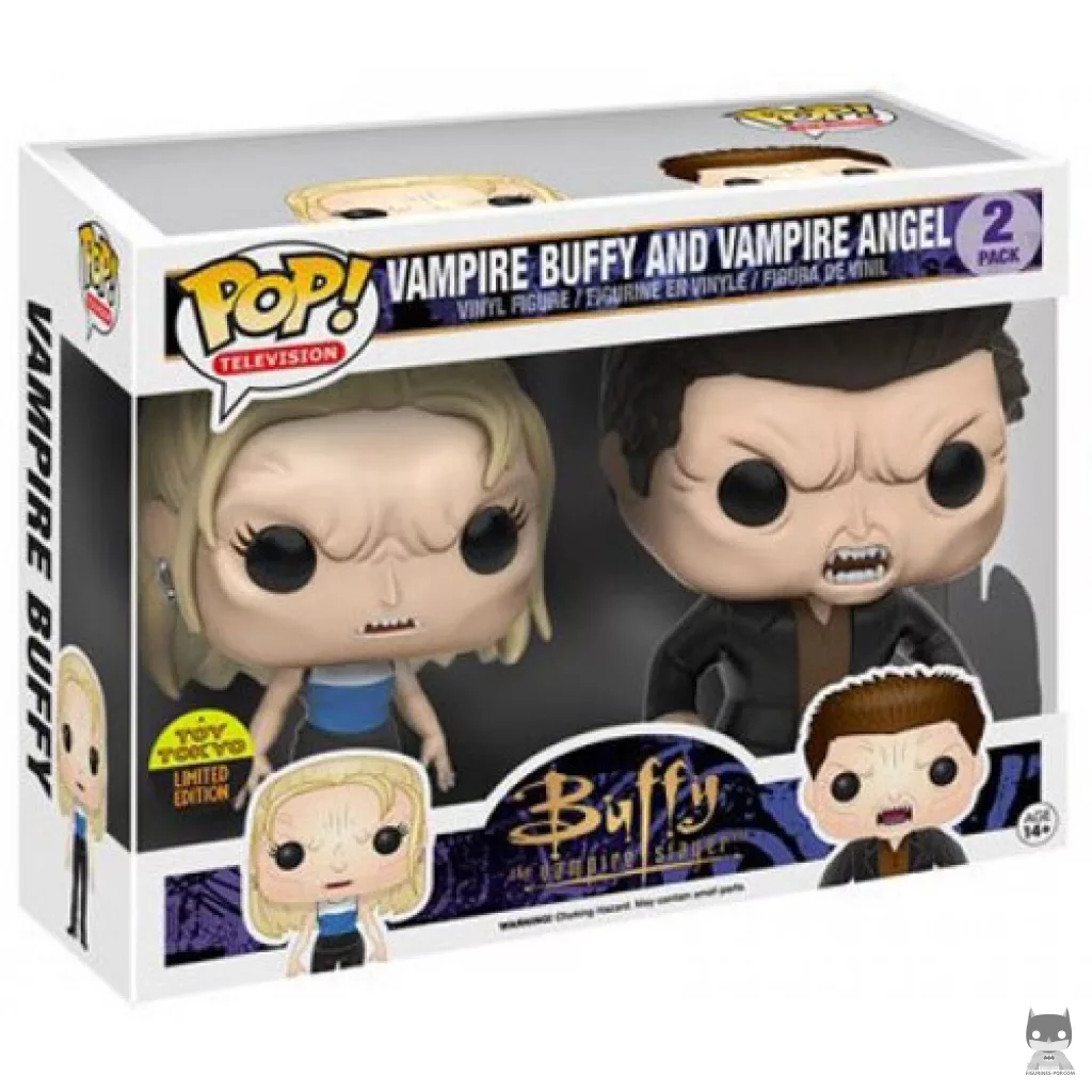 Vampire Buffy & Vampire Angel Funko Pop! figure in its box