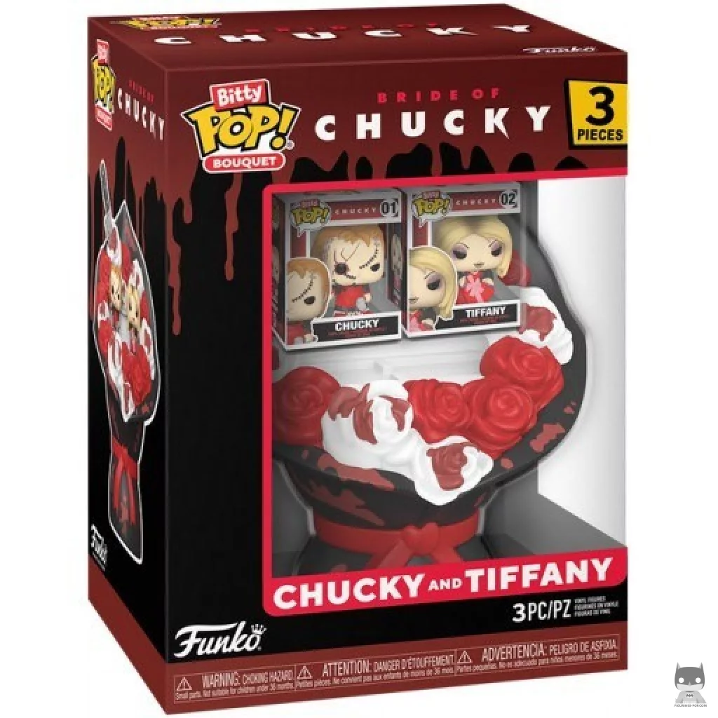 Chucky & Tiffany Bouquet (Valentine's Day) Funko Pop! figure in its box