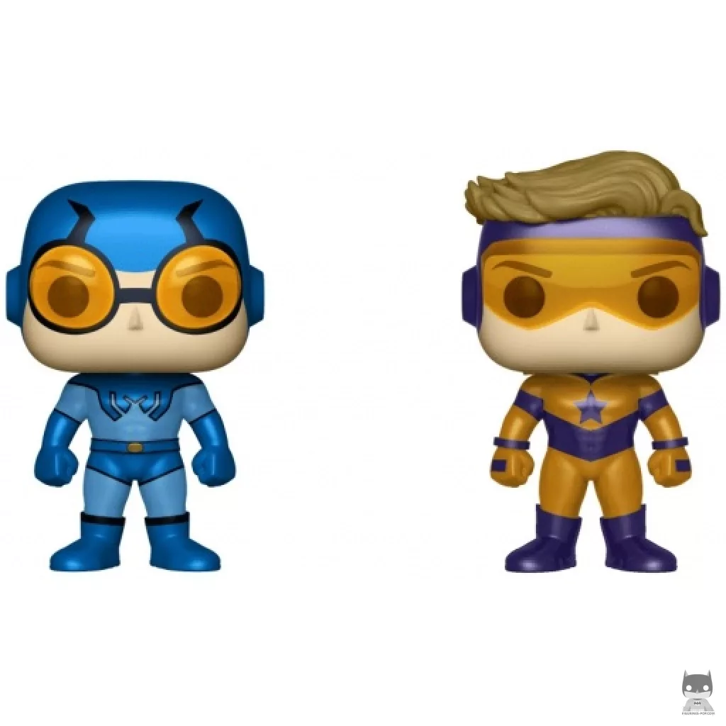 Blue Beetle & Booster Gold (Metallic) Funko Pop! figure (DC Super Heroes)