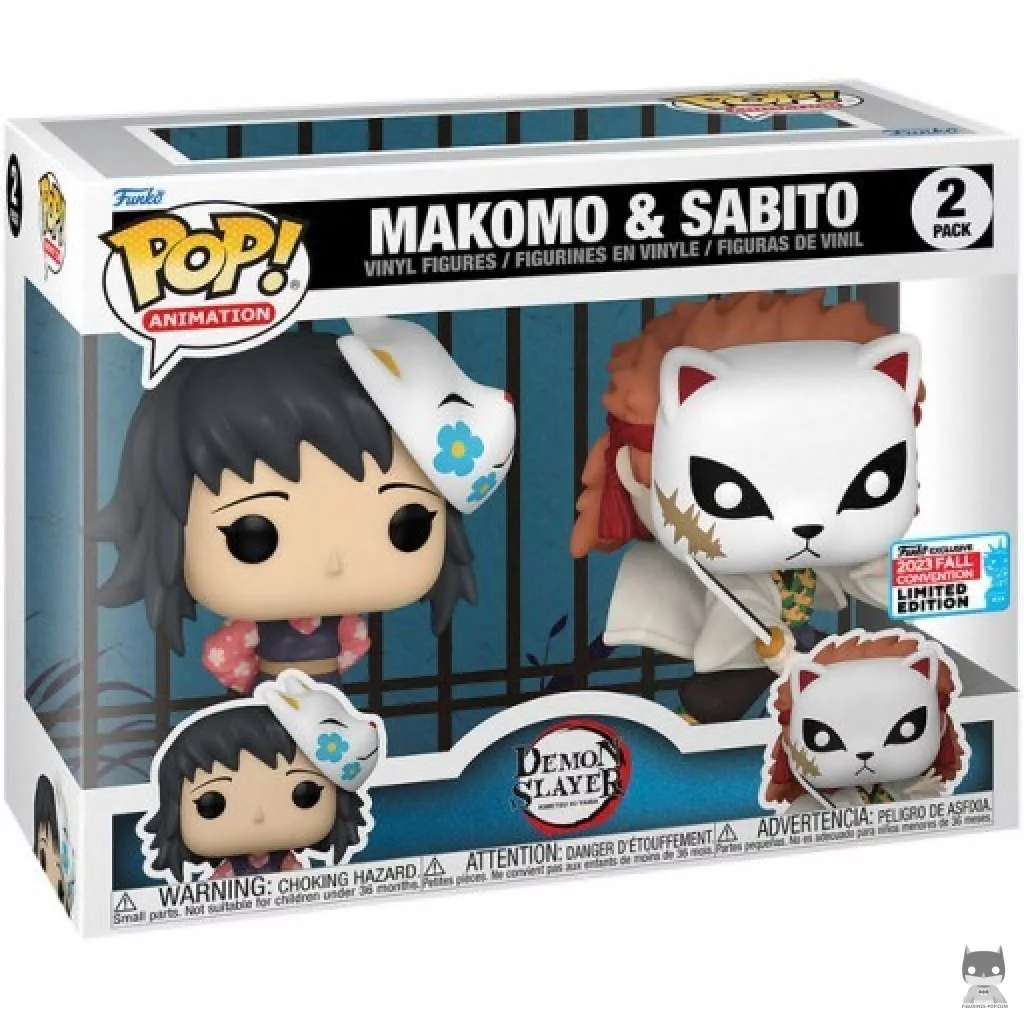 Makomo & Sabito Funko Pop! figure in its box