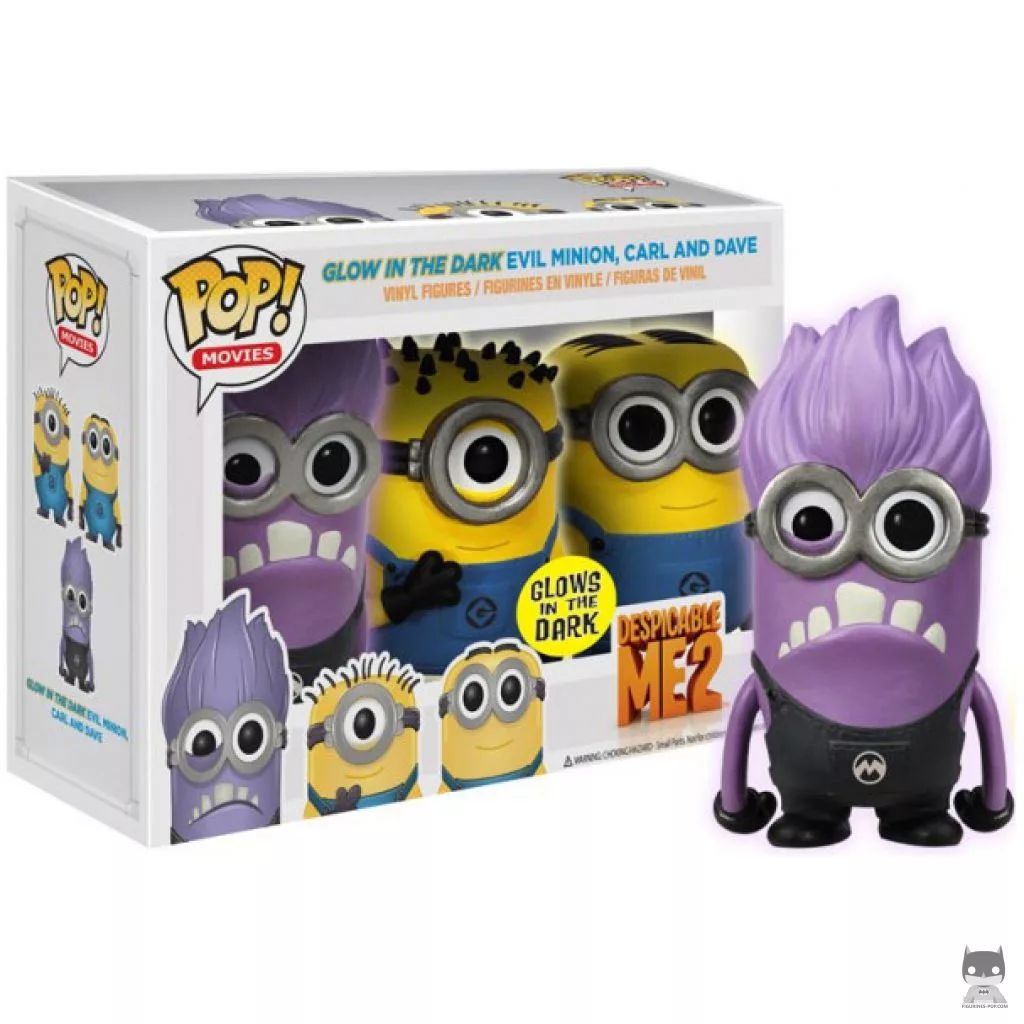 Evil Minion, Carl & Dave Funko Pop! figure in its box