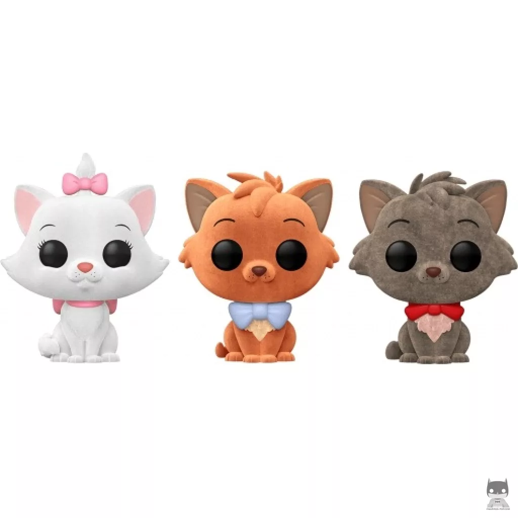 Marie, Toulouse & Berlioz (Flocked) Funko Pop! figure (Disney 100)