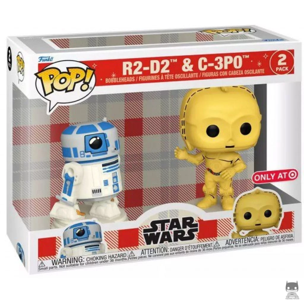 R2-D2 & C-3Po (Retro Reimagined) Funko Pop! figure in its box