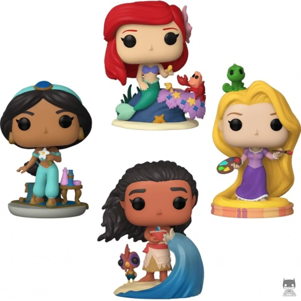 Ariel, Jasmine, Rapunzel & Moana (Glow in the Dark) Funko Pop! figure (Disney Princess)
