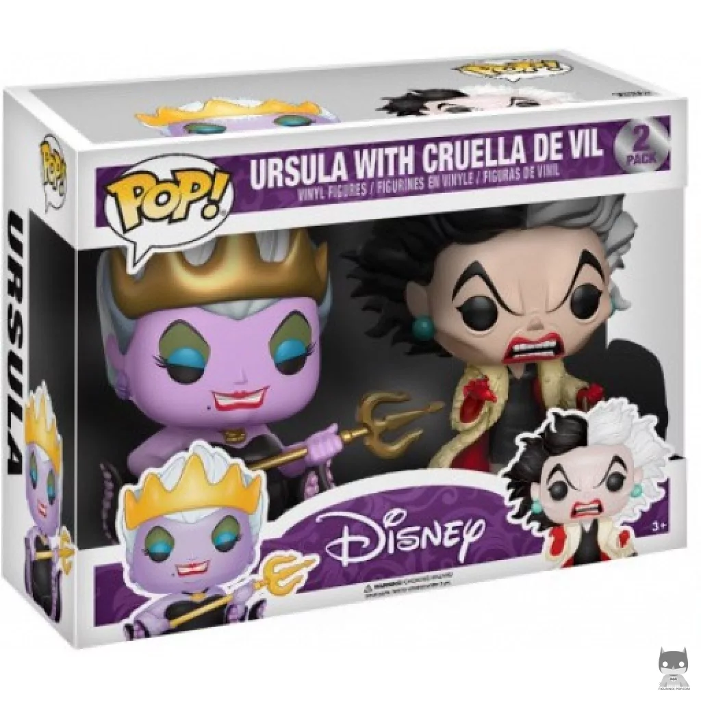 Ursula & Cruella de Vil Funko Pop! figure in its box