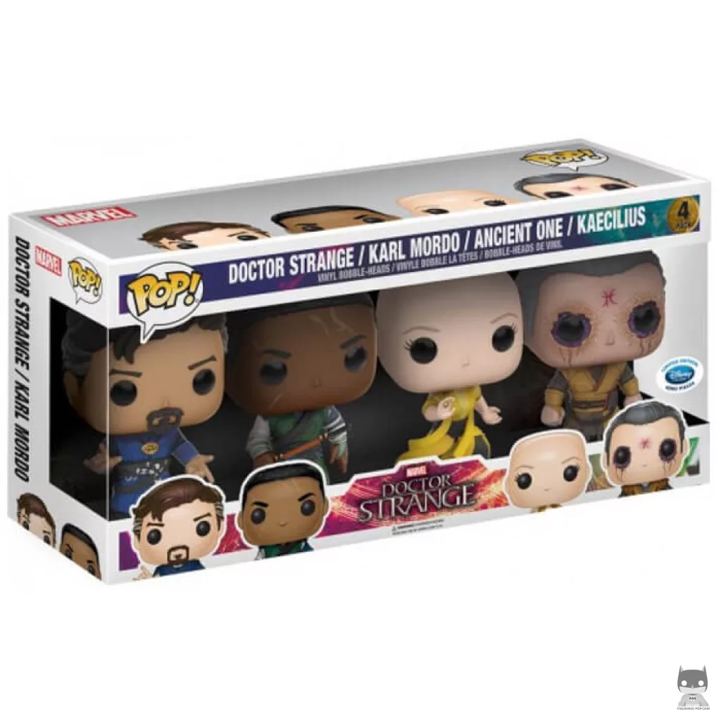 Doctor Strange, Karl Mordo, Ancient One & Kaecilius Funko Pop! figure in its box