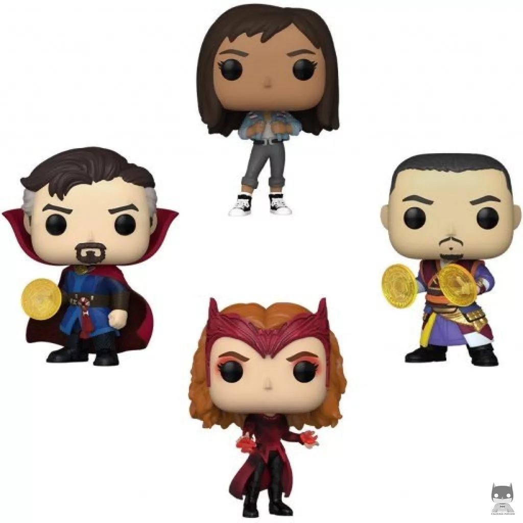 Doctor Strange, America Chavez, Scarlet Witch & Wong (Glow in the Dark) Funko Pop! figure (Doctor Strange Multiverse of Madness)