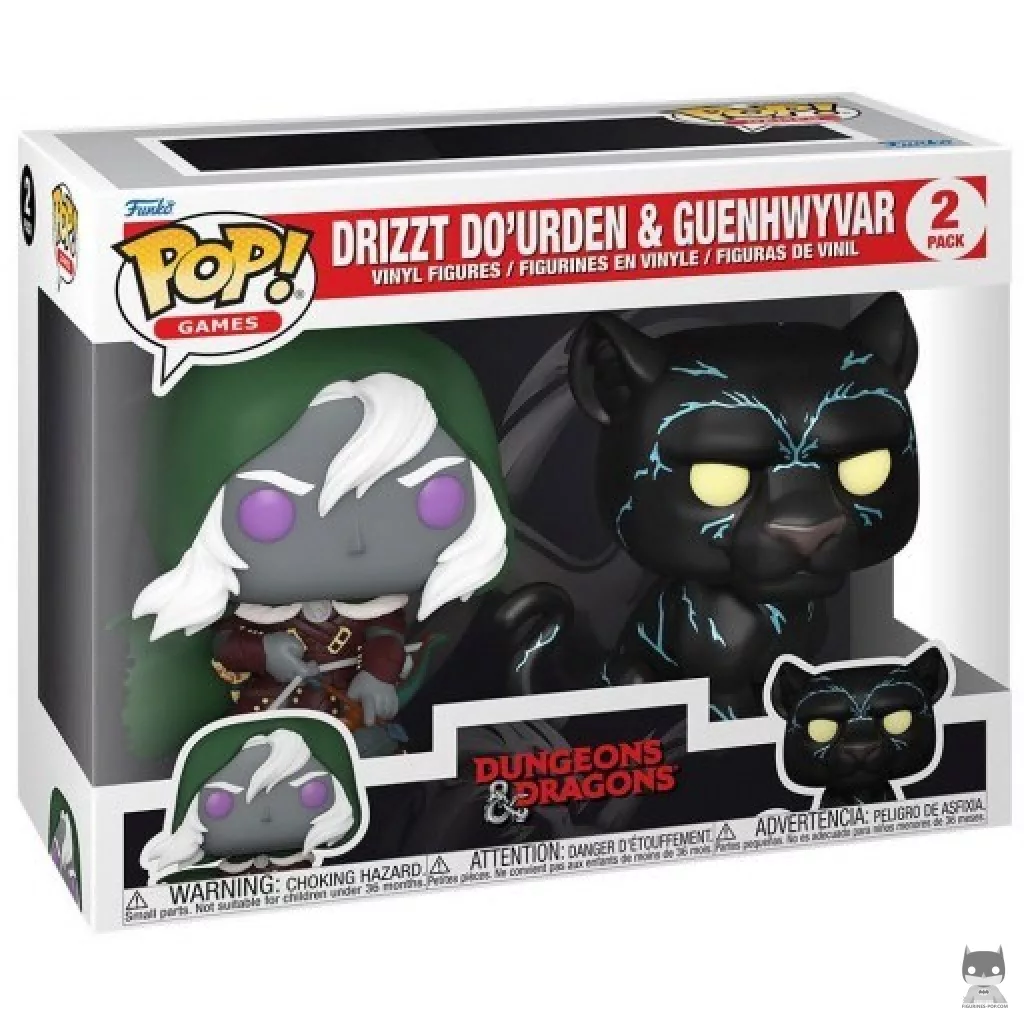 Drizzt Do'Urden & Guenhwyvar Funko Pop! figure in its box